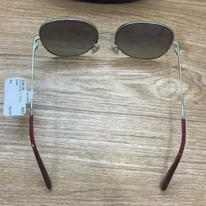 Brand New COACH HC7108 934111 Burgundy Silver Round Women\'s 57 mm Sunglasses Coach | Accessories | Brand New Coach Hc78 934111 Burgundy  main image 3